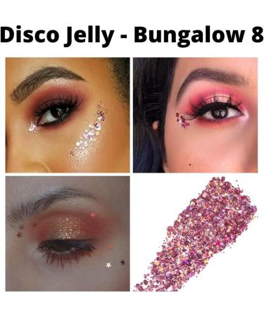 Vegan Body Glitter - Bungalow 8 Pink | Cruelty-Free Glitter for Face Hair Festivals & Raves - Buy Online on GoSupps.com