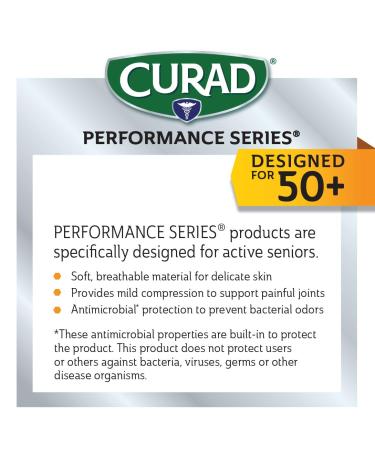 Curad Performance 50+ Arthritis Relief Glove - Soft Breathable Compression for Carpal Tunnel & Tendonitis - Small Size 1 Pair - International Shipping Available - Buy Online on GoSupps.com