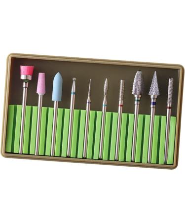 2 Sets Cuticle Drill Bits manicure drill bits tungsten carbide nail drill nail file nail grinding polisher Gel Nails Bit nail grinding head nails kits ceramic tools diamond Acrylic - Buy Online on GoSupps.com