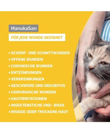 Alfavet ManukaSan Natural Honey Ointment for Dogs Cats and Small Animals 75 ml - Buy Online on GoSupps.com