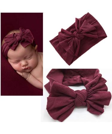 DRESHOW Baby Girl Nylon Headbands with Bows - 5pcs Set | Infant Toddler Hair Accessories - Buy Online on GoSupps.com