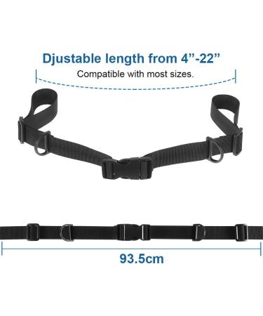 Girls' Love Talk Adjustable Chest Strap for Backpacks - Heavy Duty Nylon Shoulder Straps with Buckle for School & Hiking - Black - Buy Online on GoSupps.com