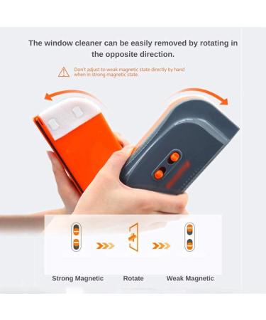 Glass Double-Sided Wipe Magnetic Window Cleaner for Double Glazing Window Thickness Glider Washing Glass Cleaning Brush - Buy Online on GoSupps.com