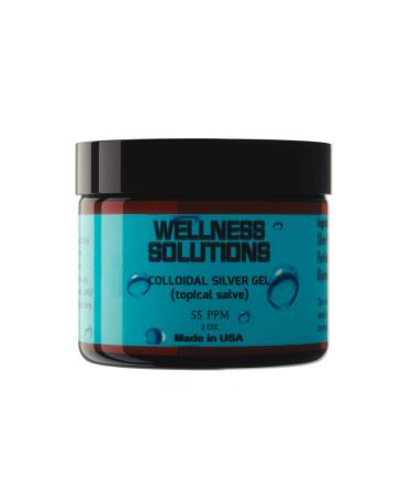 Colloidal Silver Gel - Wellness Solutions - Topical Gel - Vegan & Gluten Free - 2 oz.