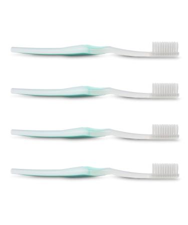 WELdental Welbrush Soft Flossing Toothbrushes (4-Pack Seafoam) Seafoam 4-pack