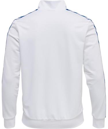 Hummel Zip Jacket Hmlnathan Multisport Men Size M - White/True Blue | Shop Internationally Now! - Buy Online on GoSupps.com