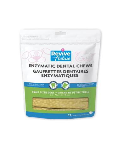 Revive Active - Enzymatic Dental Wafers for Small Dogs 12ct Prevents Plaque and Tartar Antiseptic Reduces Bacteria Improves Hygiene Oral of your Dog. 1 count (Pack of 12)