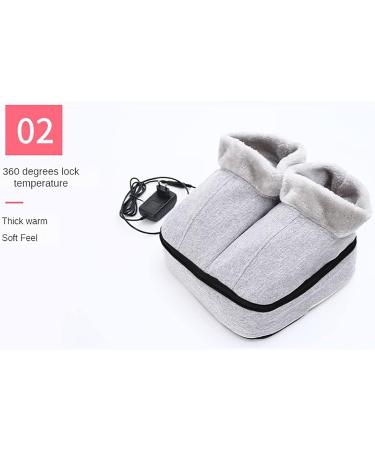 OHAGIN 2-in-1 Electric Foot Warmer & Massager | 360 Temperature Lock Vibration Heating Removable Zipper Design for Home & Office - Buy Online on GoSupps.com
