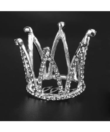 Minkissy Small Tiara Crown with Hair Comb Princess Tiara Comb Mini Birthday Crown Flower Girl Headpiece for Bridal Wedding Prom Birthday Party - Buy Online on GoSupps.com