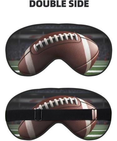 American Football Printed Soft Eye Mask - Zero Eye Pressure Travel Blackout Eye Mask for Comfortable Sleep - Buy Online on GoSupps.com