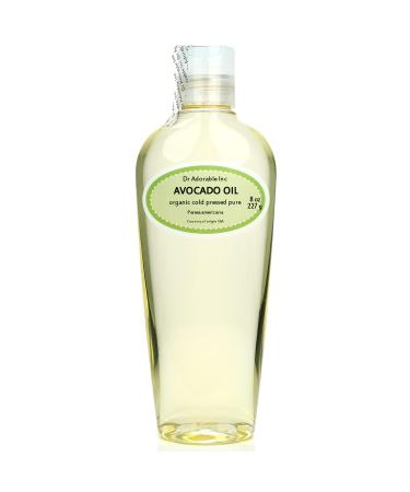 Dr Adorable - 8 oz - Avocado Oil - 100% Pure Natural Organic Cold Pressed