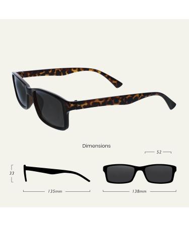 Shop Brown Tortoiseshell Reading Glasses +2.00 Diopters | The Reading Glasses Company - Stylish & UV Protection - Buy Online on GoSupps.com