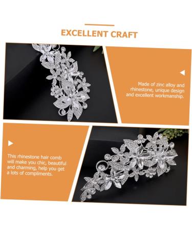 HAPINARY Side Comb Wedding Headband White Pearl Headband White Headbands Wedding Hair Comb Bridesmaid Hair Accessories Tiara Bride Accessories Hair up Rhinestone Banquet Prom - Buy Online on GoSupps.com