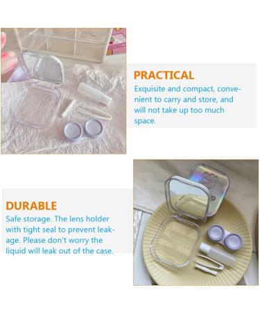 Buy Healvian Portable Contact Lens Container - 2-Piece Travel Kit with Mirror Tweezers & Eye Care Holder for Easy Lens Management - International Shipping Available - Buy Online on GoSupps.com