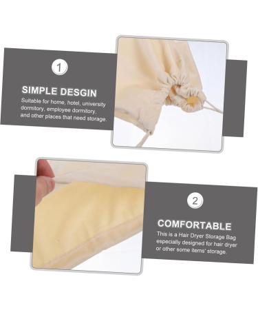 Baluue 3pcs Hair Dryer Storage Bag Travel Hair Dryer Bags Drawstring Hair Dryer Bag Hairdryer Beige Pvc - Buy Online on GoSupps.com