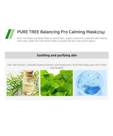 Buy Enough PRO Mask 10pcs - Premium Hydrating Sheet Masks with Plant Extracts | Pure Tree Balancing 1 Count (Pack of 10) - International Shipping Available - Buy Online on GoSupps.com