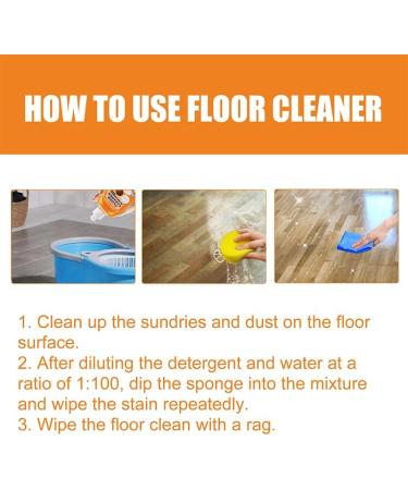 Powerful Decontamination Floor Cleaner Natural Decontamination Floor Cleaner with Fresh Lemon Smell Polishing Brightening Tile Cleaner for Cleans Hardwood Tile and Floors (2PCS) - Buy Online on GoSupps.com