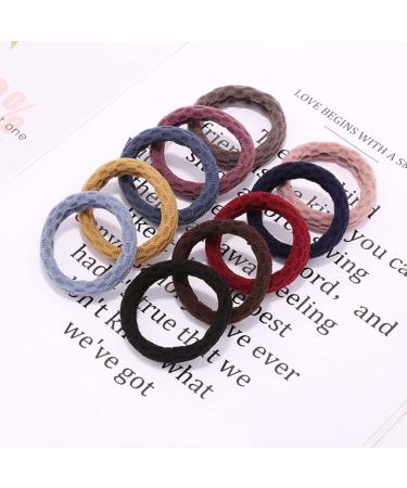 Liujzzj 30-Piece Cotton Hair Tie Set for Women - Colorful Ponytail Bands & Hair Rubber Bands - Buy Online on GoSupps.com