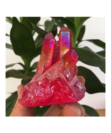 Natural Red Quartz Cluster Crystal Gem StoneMinerals Specimen Reiki Stone Crystal Reiki
