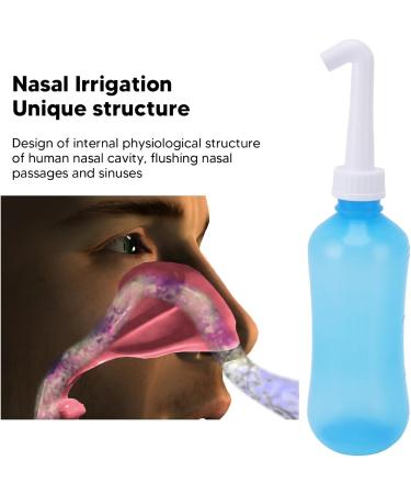 Nasal Rinse Bottle for Better Breathing | Home Nasal Irrigation for Children | 310ml with Single & Five Hole Heads - Buy Online on GoSupps.com