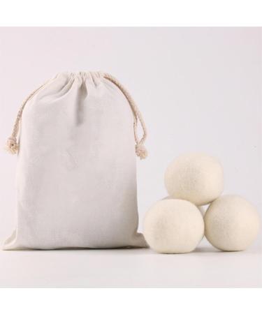 Nchdewui 6 Pieces Dryer Balls Wool Dryer Balls for Fabric Softening Reduce Drying Time Noise Static-Cling & Wrinkles With No Bad Odor - Buy Online on GoSupps.com