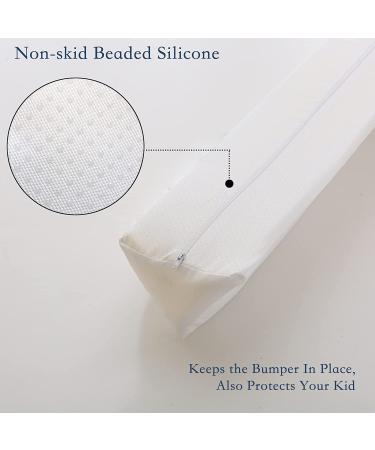 Truwelby Toddlers Bed Bumpers 2-Pack 56" Foam Safety Bed Rail Bed Bumpers for Toddlers & Kids Guard Baby Bed Rail with Water-Resistant  Non-Slip and Washable Cover fits Twin  Full  Queen  King Beds - Buy Online on GoSupps.com