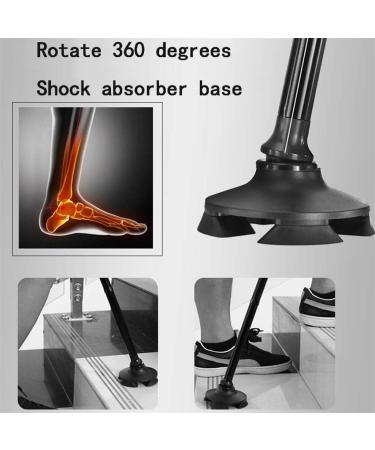 Clever Cane with LED Light Aluminum Crutches Old Man's Crutch Telescopic Adjustment Crutches Elderly Crutches Alloy Walker Outdoor Skid Walking Stick for Arthritis Seniors Disable Beautiful Scenery - Buy Online on GoSupps.com
