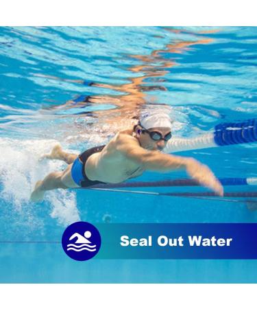 NECTUR 7 Pair Reusable Silicone Ear Plugs for Sleeping and Noise Cancelling - 22 DB NRR, Waterproof & Moldable - Ideal for Work, Concerts, Swimming, Mowing - Blue (0.6) - Buy Online on GoSupps.com