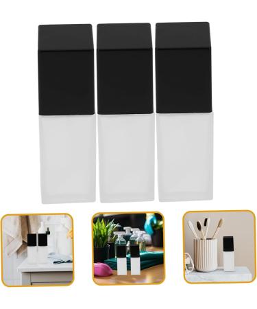 FOMIYES Frosted Glass 3pcs Liquid Foundation Bottle Cream Foundation Makeup Foundations Bottle Leakproof Foundation Bottle - Buy Online on GoSupps.com