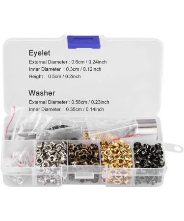 Metal Eyelet Grommet Set - 3mm x 420pcs for Shoes, Belts, Leather, and Crafts - Buy Online on GoSupps.com