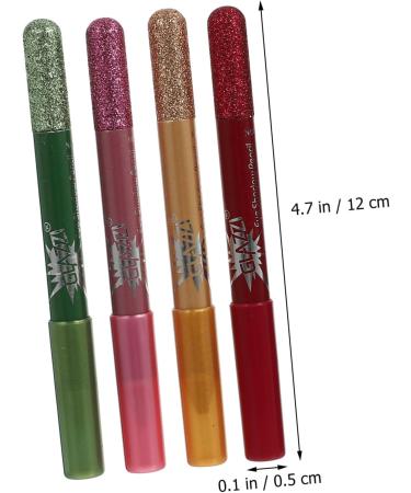OHPHCALL 12pcs Pearlescent Pencil Eye Shadows Colored Eyeliners Glitter Eyeliner Wood 12.5X0.5cm Assorted Color - Buy Online on GoSupps.com