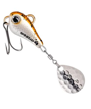 SpinMad 4g Lead Head Spinner - Jig Spinner Whisky