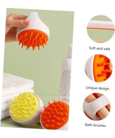 Fomiyes 4-Piece Shampoo Massage Brush Set | Scalp Massager Hairbrush for Deep Cleansing & Relaxation | Perfect Hair Care Tool for Shower - International Shipping Available! - Buy Online on GoSupps.com