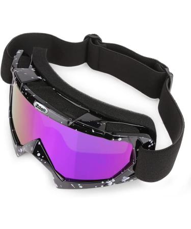 Adjustable Anti-UV Motorcycle Goggles - Black | for Dirt Bike ATV Motocross | Protective Offroad Gear for Men, Women, Youth - Buy Online on GoSupps.com
