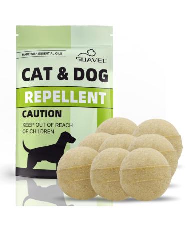 SUAVEC Cat Repellent Outdoor, Cat & Dog Repellent, Stray Cat Deterrent, Dog Digging Repellent, Cat Repellant Indoor, Dog Repellent for Yard, Lawn, Cat Away Repellent Outdoor Effectively Safe -8 Pack