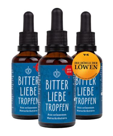 Bitterliebe Bitter fabrics drop 50ml Limited winter edition 3 Set i Winter Bitter drops from the cave of the L wen I Hildegard von Bingen bitter herbs