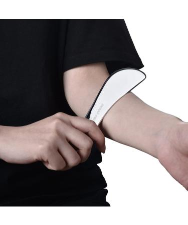 Antiexi Medical Grade Stainless Steel Gua Sha Massage Tool | IASTM Soft Tissue Therapy for Back Legs Arms Neck & Shoulders - Buy Online on GoSupps.com