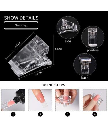 Poly Extension Gel Nail Kit - 240PCS Ballerina Stiletto Molds & Tools for DIY Nail Extension Manicure - Buy Online on GoSupps.com