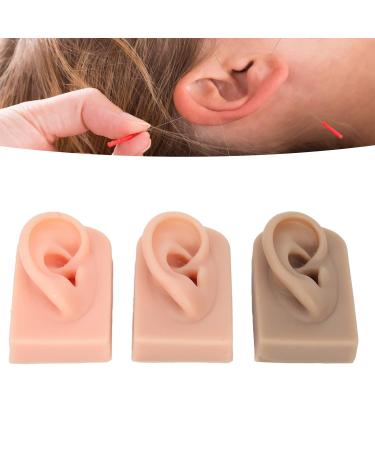 3Pcs Reusable Right Ear Silicone Model for Acupuncture Training - Buy Online on GoSupps.com