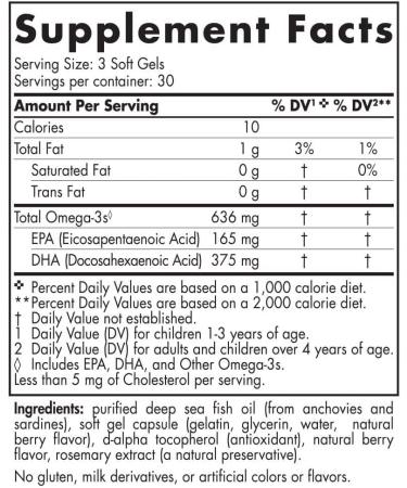 Nordic Naturals DHA Xtra Berry Punch for Kids 90 Mini Chewable Soft Gels for Children 636 mg Omega3 Fatty Acids EPA & DHA Cognitive and Immune Function Learning Social Development NonGMO 30 Servings - Buy Online on GoSupps.com