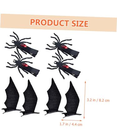 minkissy 16 Pairs Halloween Hair Clips Gothic Hair Clip Bat Hairclips Cosplay Hair Clips Devil Hairpins Prom Hair Black Accessories for Women Halloween Barrettes Iron Child Girl Bat Wing - Buy Online on GoSupps.com