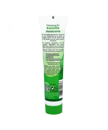 Herbacin Chamomile Hand Cream 75ml - Nourishing & Soothing Moisturizer for Soft Hands - Original Tube - International Shipping Available - Buy Online on GoSupps.com