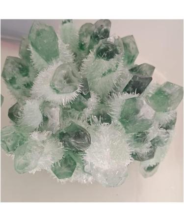 Natural Green Ghost Crystal Cluster Original Stone Reiki Crystals Minerals Specimen Home Decor Home Goods (Size : 551-700g) - Buy Online on GoSupps.com