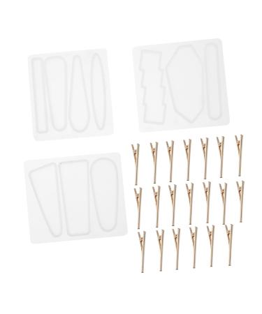 NUOBESTY 69 Pcs Hairpin Epoxy Mold Silicone Molds Clear Hair Clips Diy Silicone Mold Crystal Epoxy Headgear As Shownx3pcs 8.5X0.5cmx3pcs
