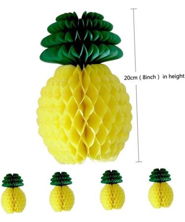 Alipis 15 Pcs Paper Pineapple Party Supplies Plant Decor Pineapple Decor Gift Honeycomb - Buy Online on GoSupps.com