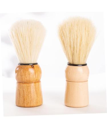 Minkissy 6 Pcs Shaving Set: Badger Brush Styptic Pen Goatee Template & Travel Hair Brush Ultimate Grooming Kit for Men - Buy Online on GoSupps.com
