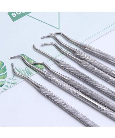 1pcs Dual-Ended Nail Cuticle Pusher Stainless Steel Groove Corrector Trimmer Pedicure Manicure Silver Nail Art Tool SAG01-07 - (Color: G03) - Buy Online on GoSupps.com