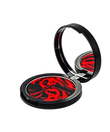 Face Pressed Powder Oil Control Setting Powder Makeup Matte Long Lasting Compact Cosmetics Waterproof Red