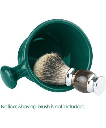 Linkidea Acrylic Shaving Mug with Knob Handle - Deep Size Wet Shaving Cup in Green - Buy Online on GoSupps.com