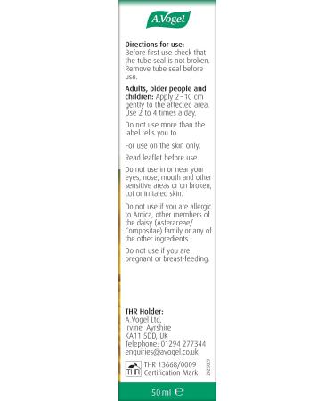 A.Vogel Atrogel Arnica Gel 50ml - Natural Relief for Pain and Inflammation - Buy Online on GoSupps.com